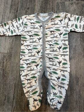 Baby Steps Dinosaur Snap-Front Sleeper Pajamas - Newborn